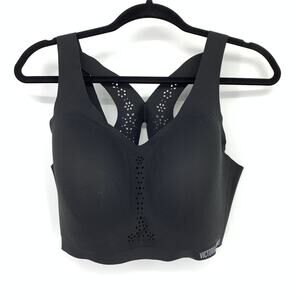 Victoria Sport Angel Max Sports Bra Womens Size 38DD Racerback Laser Cut Black
